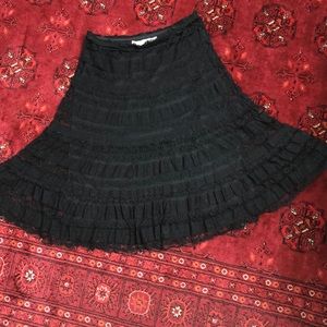 🌺MAX STUDIO BLACK LACE SKIRT SIZE S